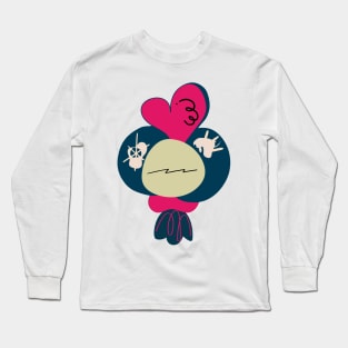 Rudy rude rooster Long Sleeve T-Shirt